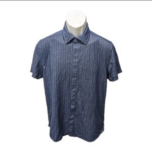 BYLT Premium Basics Short Sleeve Shirt Mens M Button Down #15t